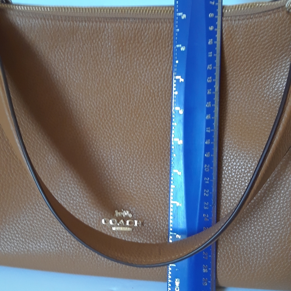 Coach Light Saddle Pebble Leather Mia Shoulder Bag F28966 IMLQD - Picture 6 of 12